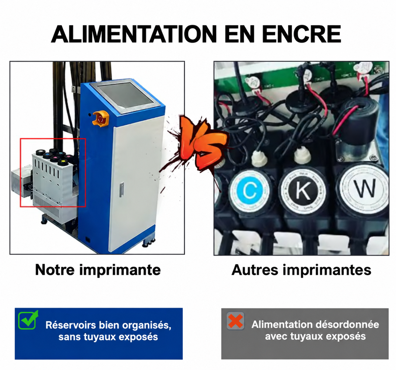 Encre et têtes